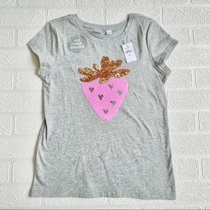 NWT GAP Strawberry 🍓 Flip Sequins Tee